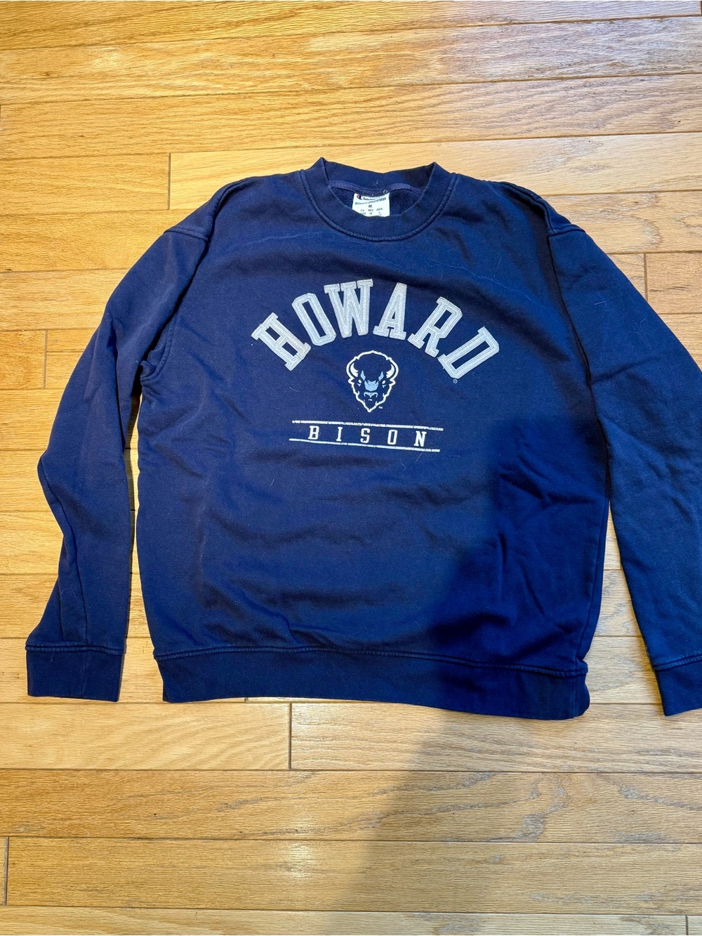 Howard University Bison Navy Crewneck Sweatshirt